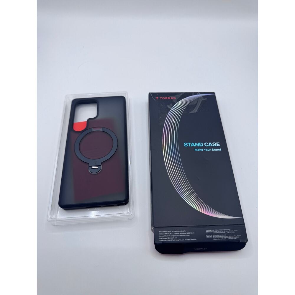 TORRAS 360 Spin Magnetic Stand for Samsung Galaxy S25 Ultra Case - Frosted Black